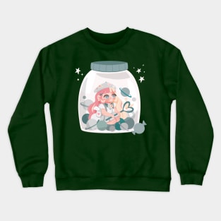 Magical Girl in Space Jar Crewneck Sweatshirt